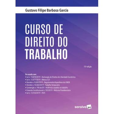 Imagem de Livro - Curso De Direito Do Trabalho - 15ª Ed. 2020