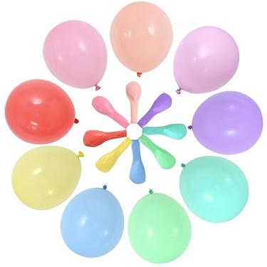 Imagem de Pacote com 100 balões de cores mistas de 25 cm de espessura, multicoloridos, balões de látex de cores mistas, aniversário, recepção de casamento, presente de noiva para bebês, decorações de festa