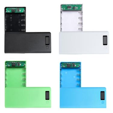 Imagem de Dual USB QC 3.0 8x18650 Bateria DIY Power Bank Box Carregador Para Huawei Samsung Xiaomi Redmi