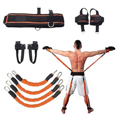 Imagem de Treinador de faixas de resistência à velocidade e à agilidade SunSign para treino de basquete e basquete de salto vertical MMA Taekwondo Karate Bounce Softball, Laranja