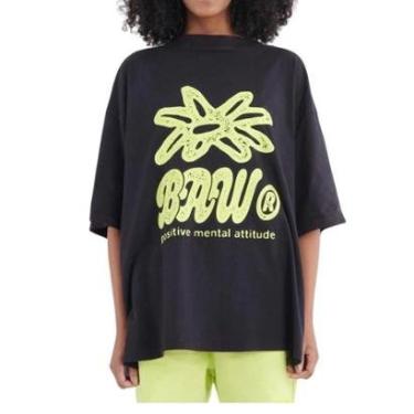 Imagem de Camiseta Baw New Over Flower PMA Preto/ Amarelo GG-Unissex