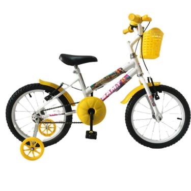 Imagem de Bicicleta Infantil Menina Aro 16 3 a 6 Anos Rodas Alumínio Princesa-Feminino