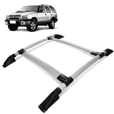 Imagem de Rack de Teto Bagageiro Blazer 1995 a 2011 Tubolar Prata