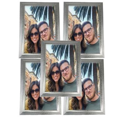 Imagem de Porta Retrato 20x30 Moldura Parede Kit 5 Unidades Foto Sala Quarto Casa Fotografia Decoraçao