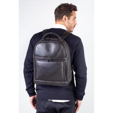 Imagem de Mochila de couro masculina para notebook Vicente-Masculino