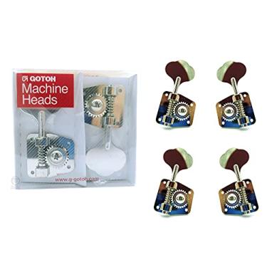 Imagem de Tarraxa baixo Gotoh 4 cordas GB2 2x2 Niquel L2+R2 Vintage