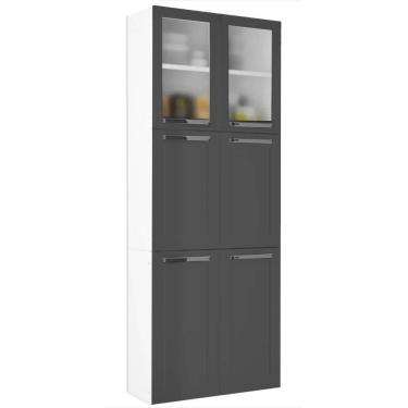 Imagem de Paneleiro Florença 6 Portas Itatiaia Cor Grafite