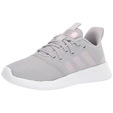 Imagem de adidas Tênis de Corrida Puremotion Feminino, Cinza/Prata Metálico/Roxo, 9.5