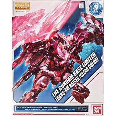 Imagem de Bandai MG 1/100 GN - 0000 + GNR - 010 TRANS-AM RAISER Clear Color Gundam Base Limited