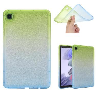 Imagem de UUcovers Capa para Samsung Galaxy Tab A8 10,5 polegadas modelo 2022 (SM-X200/X205/X207) fina, leve, brilhante, brilhante, transparente, flexível, fina [proteção de canto], capa traseira de TPU à prova