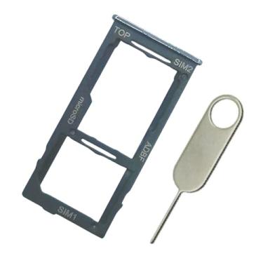 Imagem de PHONSUN Bandeja de cartão SIM única de substituição de suporte de slot de cartão micro SD para Samsung Galaxy A42 5G SM-A426U A426U1 S426DL (preto)