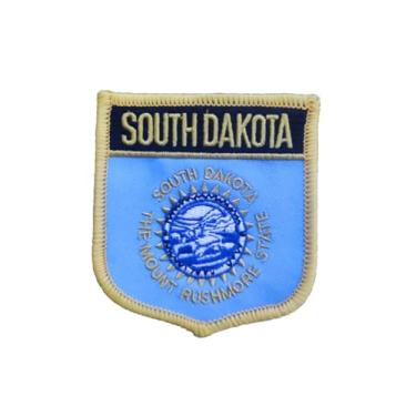 Imagem de Ruoming 1 PÇ Patch de bandeira da Dakota do Sul, bordado a ferro ou costurado, tático, militar, bandeira do estado nacional (Dakota do Sul)