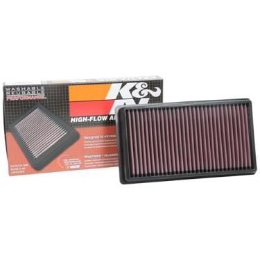 Imagem de K&N Filtro de ar do motor: Alto desempenho, lavável, filtro de substituição: Serve para CITROEN/OPEL/PEUGEOT/TOYOTA (C4 SpaceTourer, Jumpy, 3008, 308, 5008, 508, Expert, Traveller, ProAce), 33-3122