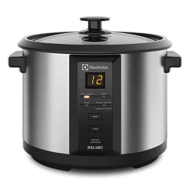 Imagem de Panela Elétrica Electrolux vapor arroz capacidade 1,8L 10 xícaras 4 funções pré-programadas timer panela removivel antiaderente tampa vidro ECC20 inox 220v por Rita Lobo