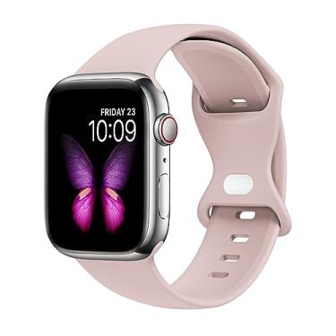 Imagem de Tighesen Pulseiras esportivas compatíveis com Apple Watch Ultra 2/Ultra SE séries 10/9/8/7/6/5/4/3/2/1 de 38 mm, 40 mm, 41 mm, 42 mm, 44 mm, 45 mm, 46 mm, 49 mm, P/M M/G para mulheres/homens,