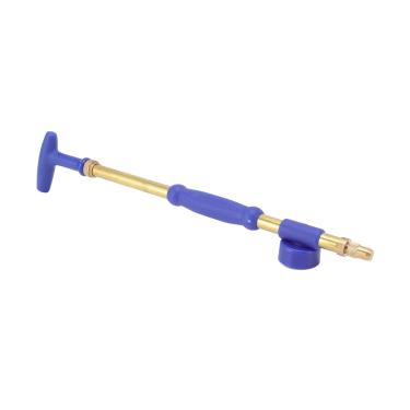 Imagem de Pulverizador manual de jardim, cobre plástico 36,5 mm portátil push pull pulverizador atomizador de cabeça única Garrafa de bebida de jardim Pistola pulverizadora de bomba de ar