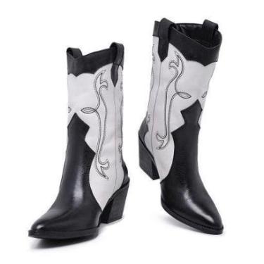 Imagem de Bota Texana G Stock Cano Médio Country Feminina-Feminino