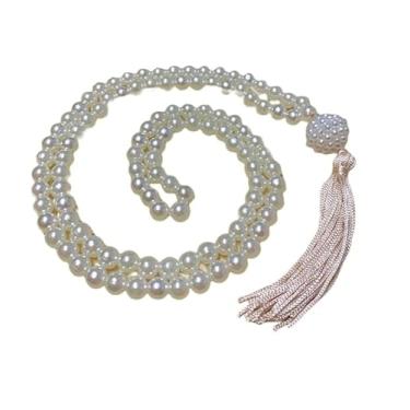 Imagem de Japamala 108 Contas Pérola Creme 8mm Meditação Colar