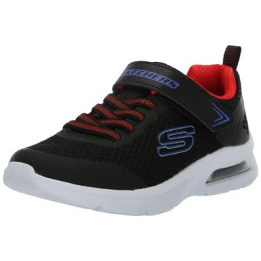 Imagem de Skechers Tênis Microspec Max para meninos, Preto/vermelho/azul., 2 Little Kid