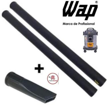 Imagem de 2x Tubo Extensor Prolongador 43cm + 1 Bico de Canto e Fresta 15cm Aspi