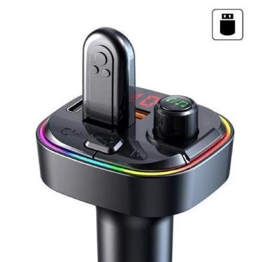 Imagem de Carregador Carro Mp3 Bluetooth Usb Tipoc Chamada Transmissor - Shoppin