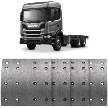 Imagem de Lona Freio Scania P114 P270 R440 K310 G480 T124 Traseiro 95 a 2022 Fra
