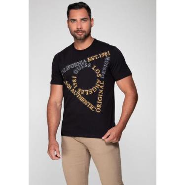 Imagem de Camiseta Triângulo Authentic Guess, Preto, GG