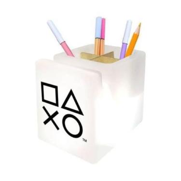 Imagem de Organizador de Mesa Iluminado PlayStation Símbolos - Desembrulha