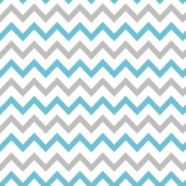 Imagem de Papel De Parede Lavável Chevron Cinzas E Azuis 12m - Colaí