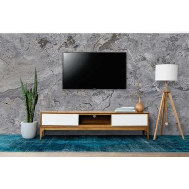 Imagem de Papel de Parede Painel 3D Mármore Carrara Cinza 3,5M Revestimento Auto