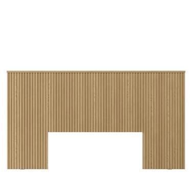 Imagem de Cabeceira Casal Ripada 133x241com Frame Alexa Carvalho - EdeCasaMoveis