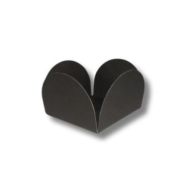 Imagem de 1.000 Forminhas 4 Pétalas Cor Preto P/ Doces Gourmets Brigadeiros em A
