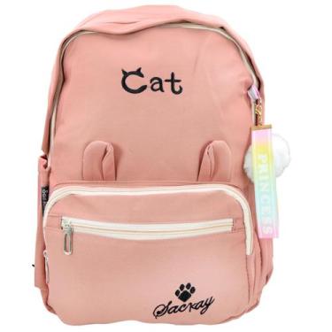 Imagem de Mochila Infantil Cat Escolar Passeio Casual Bolsa Notebook - House Org