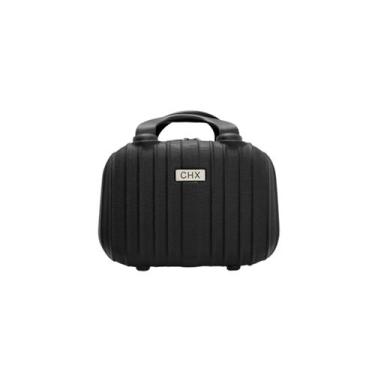 Imagem de Frasqueira de viagem maleta necessaire rígida abs - chx, Preto, P