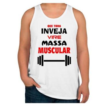 Imagem de Regata masculina treino academia inveja massa - Dogs, Branco, G