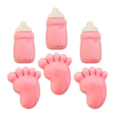 Imagem de Charms Apliques para Decoração Baby Menina (6 Un) - Redelease