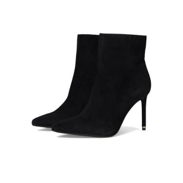 Imagem de Kenneth Cole New York Bota feminina de cano curto Quincy, Camurça preta, 35
