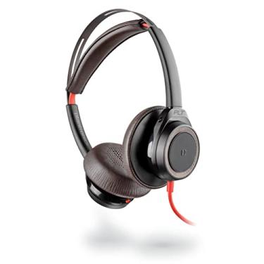 Imagem de Fone de ouvido Poly (Plantronics + Polycom) Blackwire 7225 com fio USB-A (Plantronics) - Preto - Fone de ouvido para computador Dual-Ear (estéreo) - Conecte ao PC/Mac via USB-A - Cancelamento de ruído