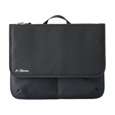 Imagem de LIHIT LAB Capa para laptop com bolsos, 14,2 x 1 x 11,5, preta (A7768-24)