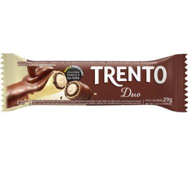 Imagem de Chocolate Trento duo Wafer Recheado Sabor Baunilha com Chocolate Branc
