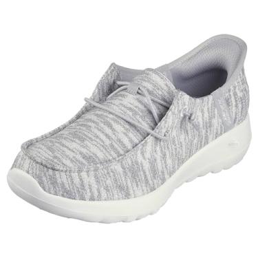 Imagem de Skechers Skechers Tênis feminino sem cadarço Go Walk Joy Moc Toe Casual, Cinza claro, 42