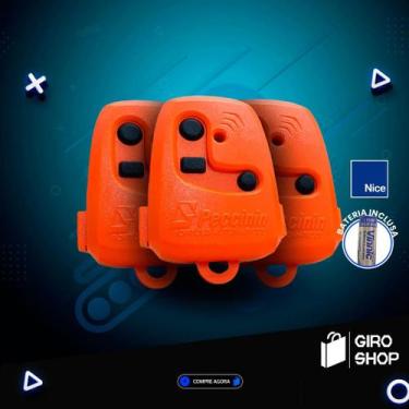 Imagem de Kit 3 Controle Remoto Peccinin Portão Eletrônico 3c 433Mhz - LARANJA -