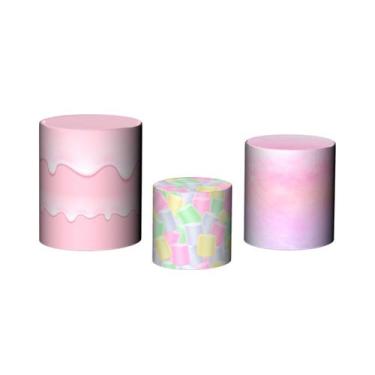 Imagem de Trio De Capa Cilindro - Confeitaria Doces Candy 015 - Via Cores