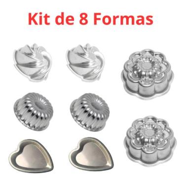 Imagem de Kit 8 Formas Com 2 Forma Gomada  2 Forma Vulcão 2 Forma Margarida e 2 