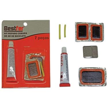 Imagem de Bf kit reparo camara de ar de bicicleta 7 pcs - BESTFER