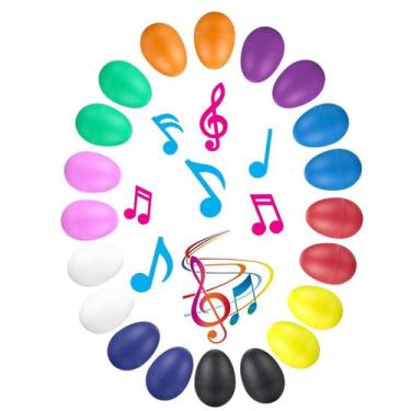 Imagem de Par de egg ovinhos chocalho infantil colorido - KIDZZO