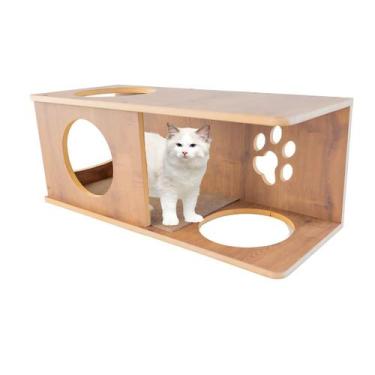 Imagem de Nicho G Para Gato 1peça LAMINADO - BT WOOD, MARROM
