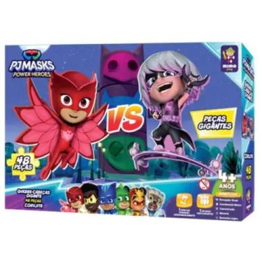 Imagem de Quebra Cabeca Gigante 48pcs Pj Mask Corujita - Mymo Toys
