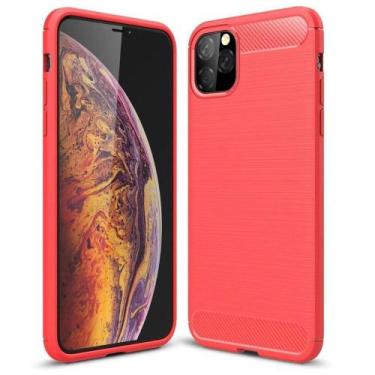 Imagem de Capa Capinha Fibra de Carbono Para iPhone 11 ProMax Anti Impacto Fosca