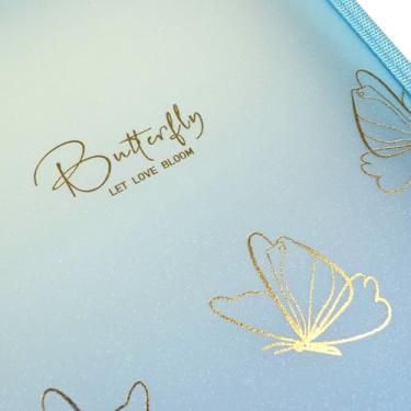 Imagem de DAC - Caderno Argolado Universitário PVC com 48 Folhas Fechamento em Zíper - Butterfly